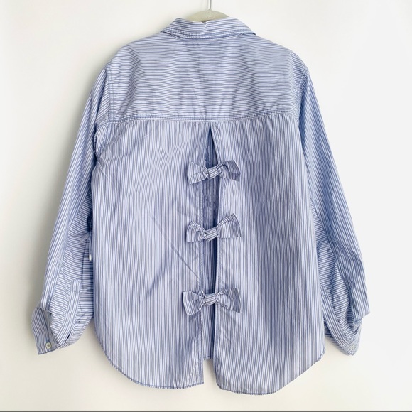 Free People Tops - FREE PEOPLE Oversized Striped Shirt - Size Small NEW